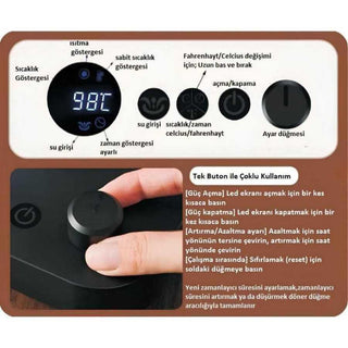 Epinox Barista Kettle Elektrikli 1000 Ml - SODELICIOUS