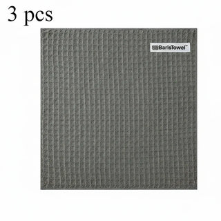BarisTowel™ Waffle Gri Barista Temizlik Havlusu – 30x30 cm (3’lü Set) - SODELICIOUS