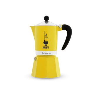Bialetti Rainbow Moka Pot, 3 Cup, Sarı - SODELICIOUS