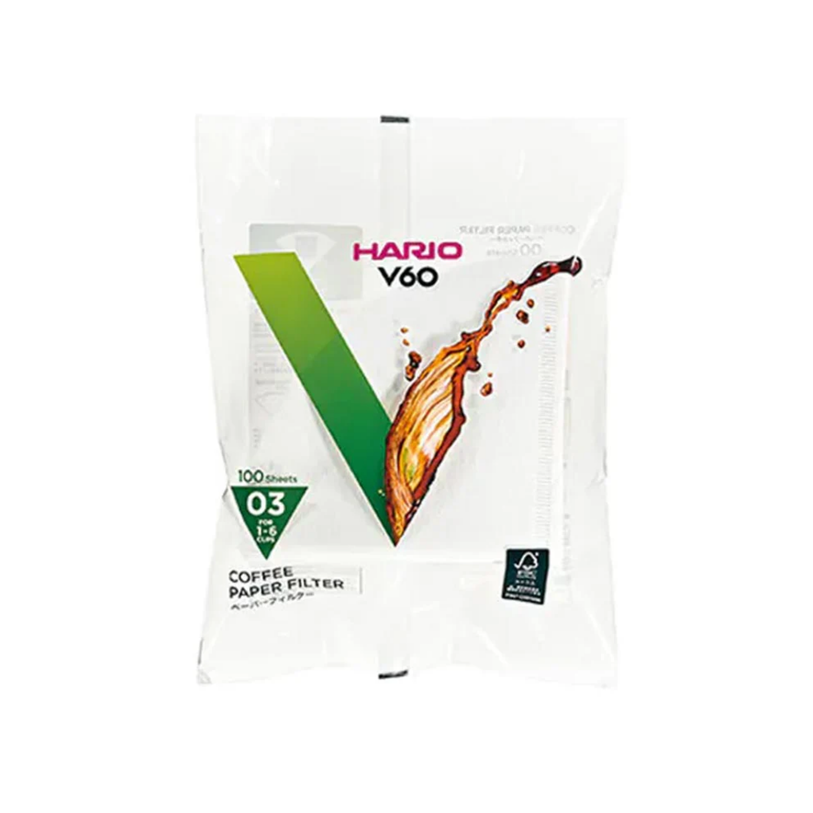 Hario VCF-03-100W V60 03 Dripper Filtresi