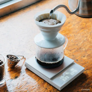 Hario CST-2000-W Polaris Kahve Tartısı, Beyaz - SODELICIOUS