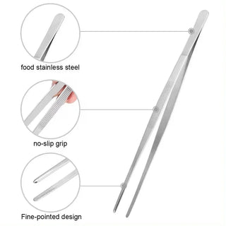 Sodelicious Şef Air Fryer, Barbekü, Et, Makarna Cımbızı (18 cm) - SODELICIOUS