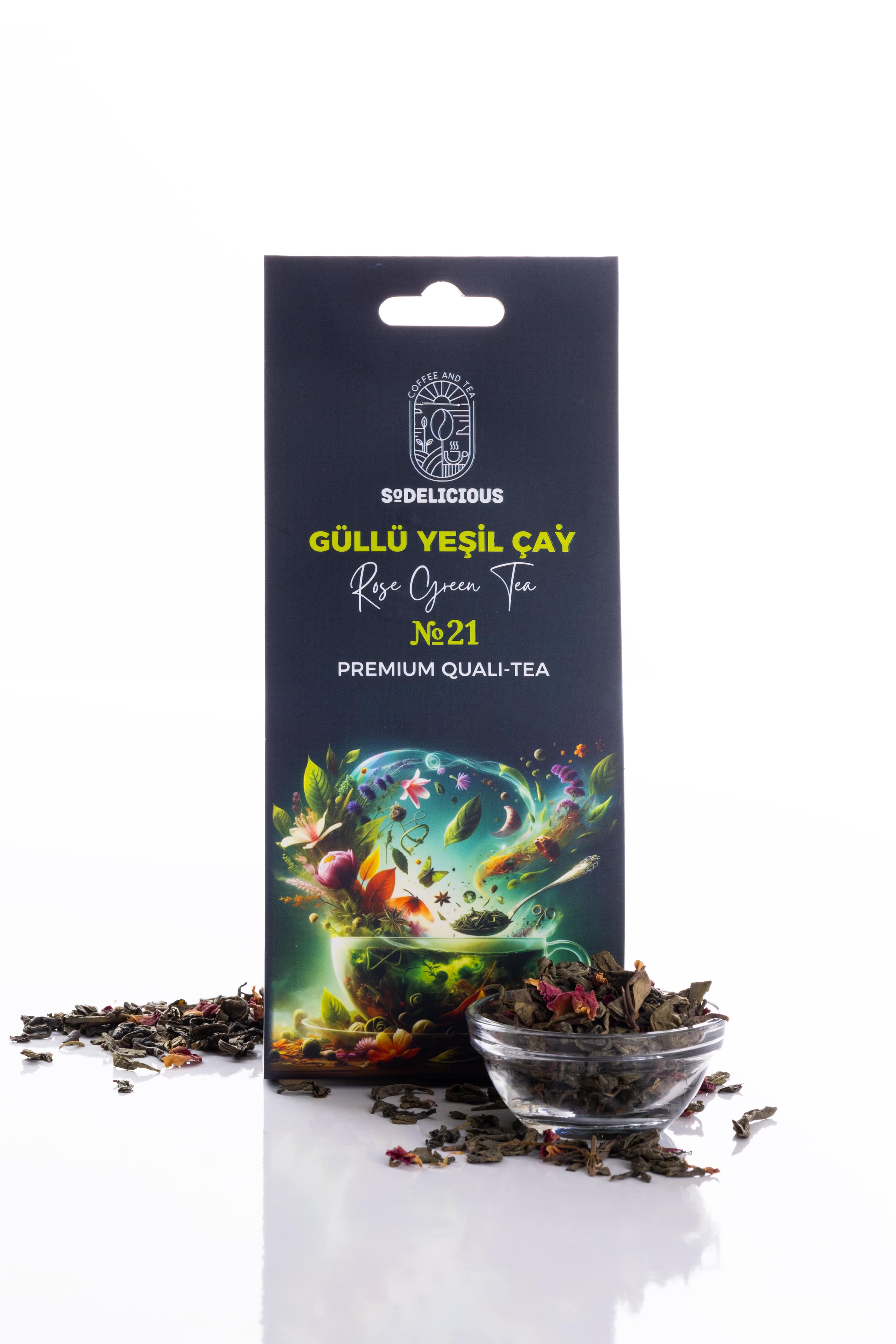 Sodelicious Güllü Yeşil Çay (50 gr)