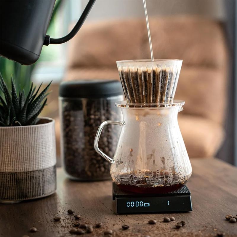 Timemore Crystal Eye B75 Düz Tabanlı Demleyici Dripper, 1-2 Fincan