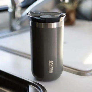 Wacaco Octaroma Lungo Termos Mug, Gümüş Gri - SODELICIOUS