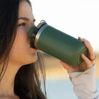 Wacaco Octaroma Lungo Termos Mug, Koyu Yeşil - SODELICIOUS