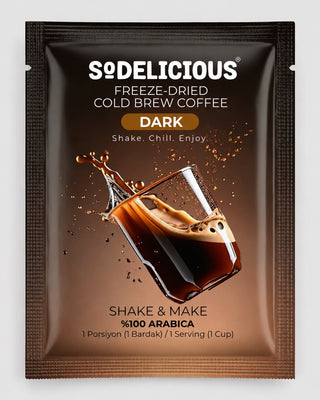 Sodelicious Shake & Make Gerçek Cold Brew Soğuk Kahve | Mix Collection (10 Medium Roast + 10 Dark Roast) | 20 Tek Kullanımlık Sachet × 6 g | Net 120 g