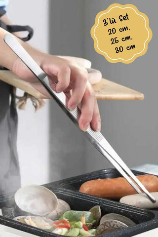 Epinox 3'lü Düz Dekor Cımbız Seti 1/20 cm 1/25 cm 1/30 cm - SODELICIOUS