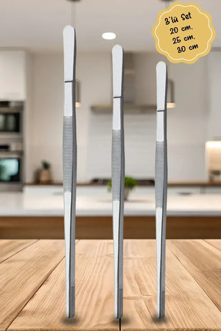 Epinox 3'lü Düz Dekor Cımbız Seti 1/20 cm 1/25 cm 1/30 cm - SODELICIOUS